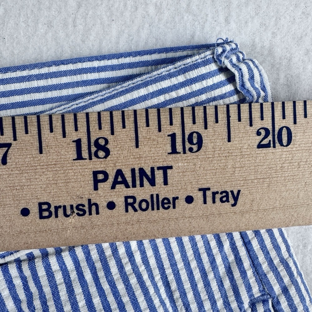 Polo Ralph Lauren Seersucker Tyler Shorts Mens 40 Blue White‎ Stripes Preppy 8" - Picture 4 of 5